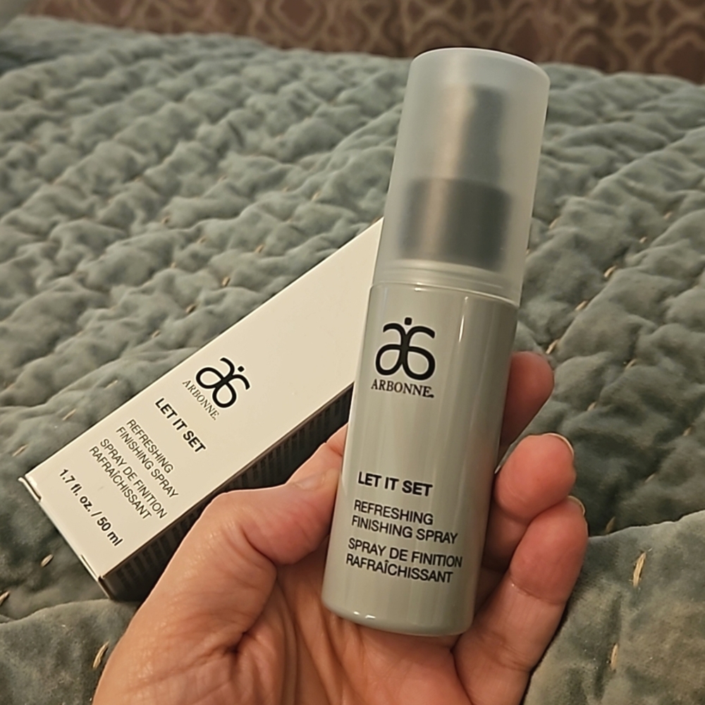 NIB Arbonne Let It Set Refreshing Finishing Spray, 1.7 fl. oz.